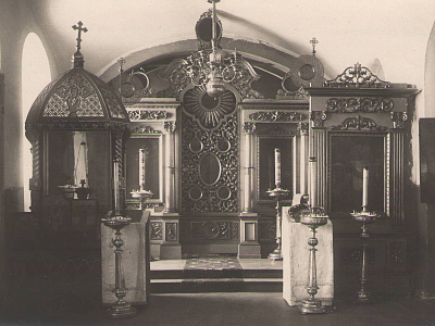 Первые фото храма (1924 г.)